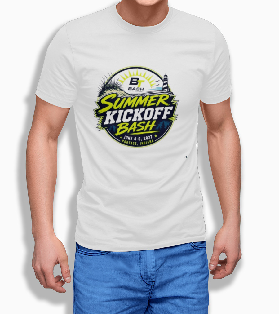 Portage Indiana Summer Kickoff Bash ET Bash Softball Event T-Shirt