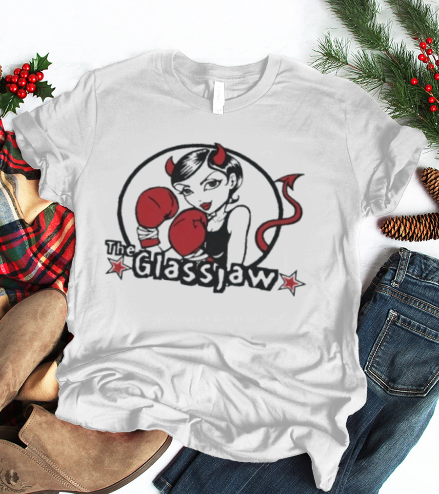 The Glassjaw Devil Girl Red Boxing Gloves Post Hardcore T-Shirt