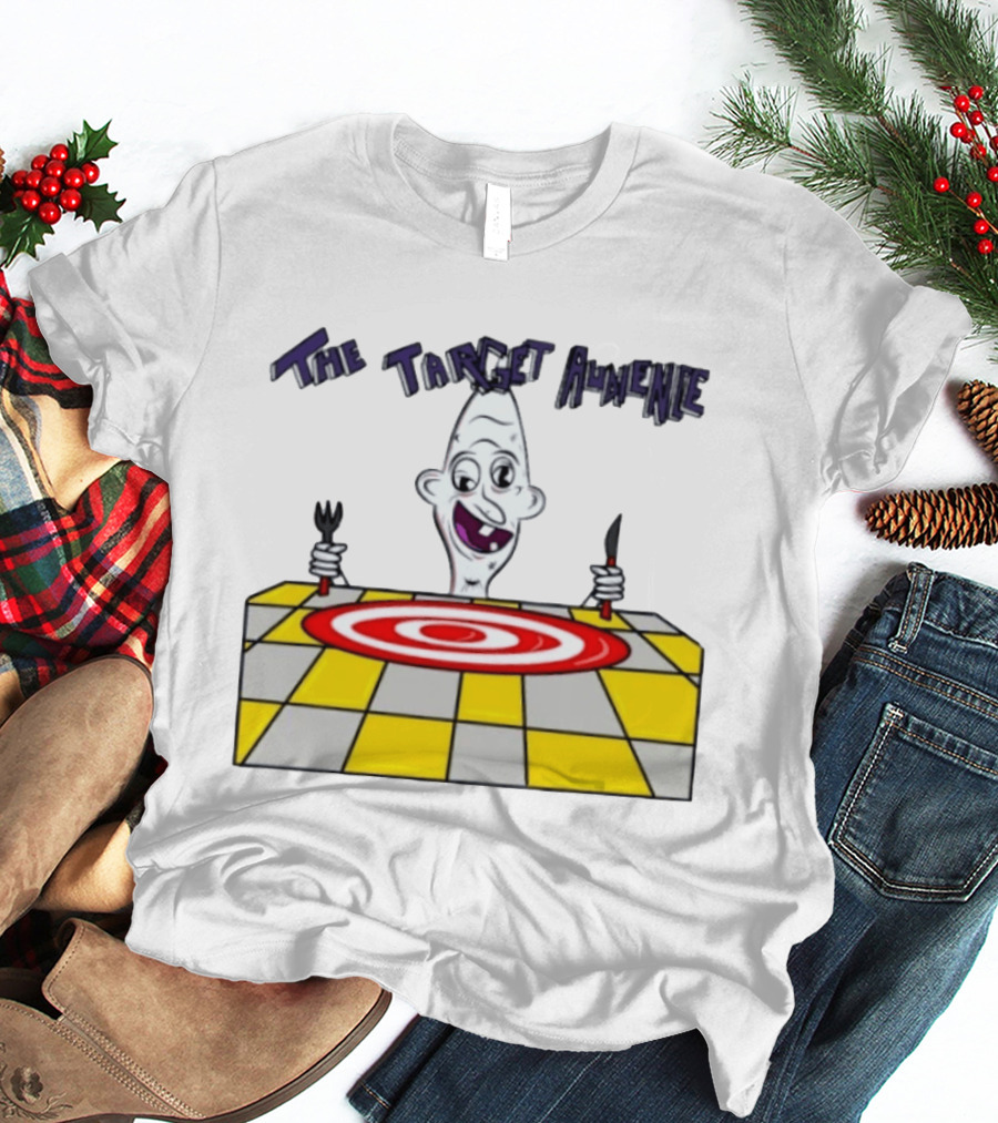 The Target Audience Cartoon Character With Fork And Knife T-Shirt