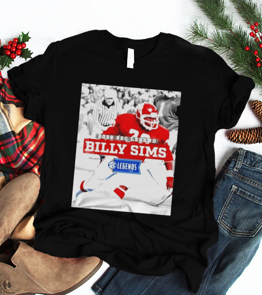 2026 SEC Legend Billy Sims Oklahoma Sooners Football T-Shirt