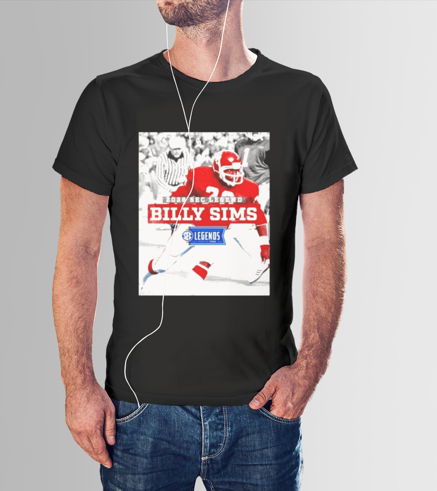 2026 SEC Legend Billy Sims Oklahoma Sooners Football T-Shirt