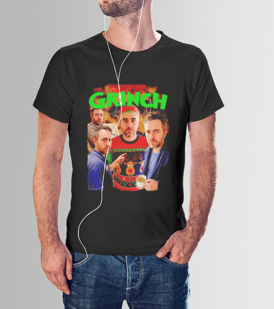 Certified Grinch Holiday Ugly Christmas Sweater Meme T-Shirt