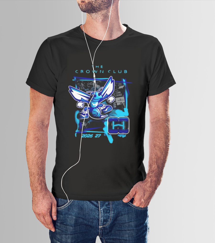 Charlotte Hornets The Crown Club 2026 27 Curb Service HH T-Shirt