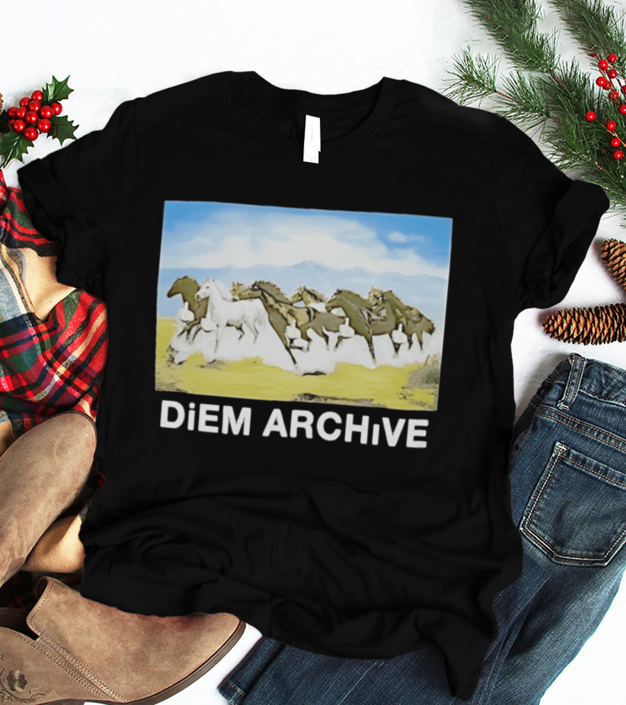 DiEM ARCHiVE Running Horses T-Shirt