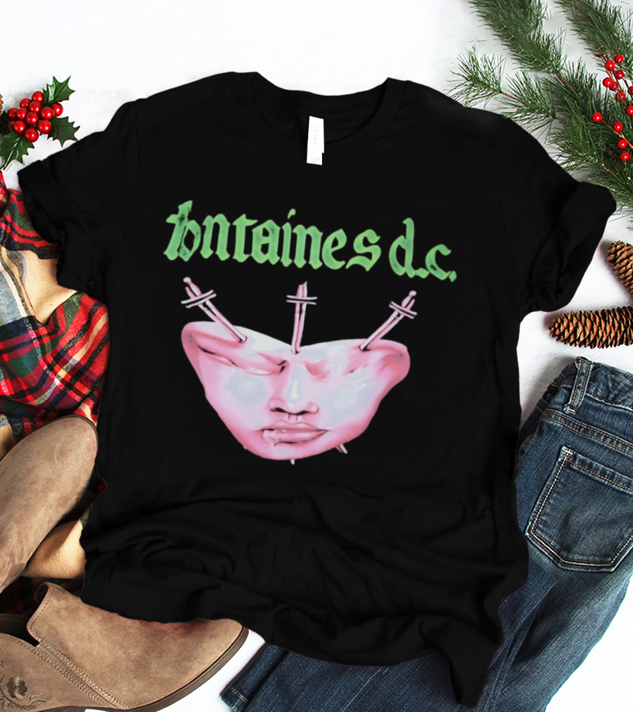 Fontaines DC Dagger Face Irish Post Punk Band T-Shirt