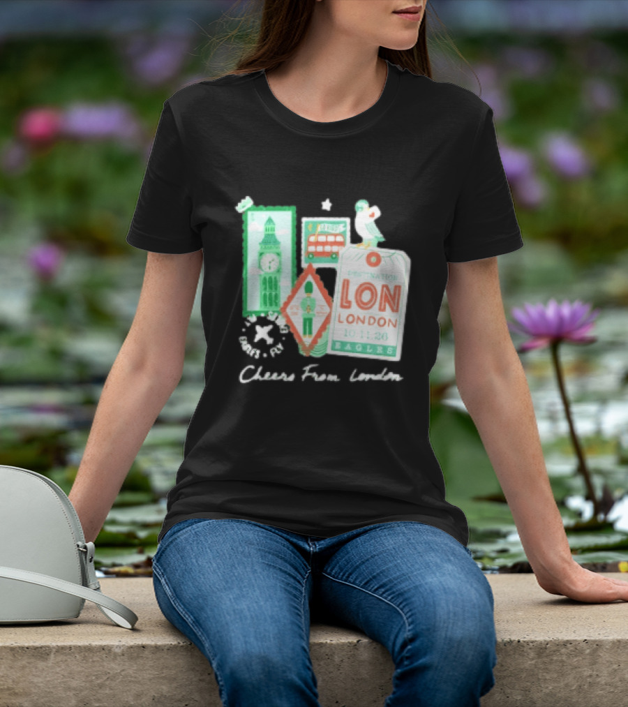 Philadelphia Eagles Destination London 101126 Cheers London T-Shirt