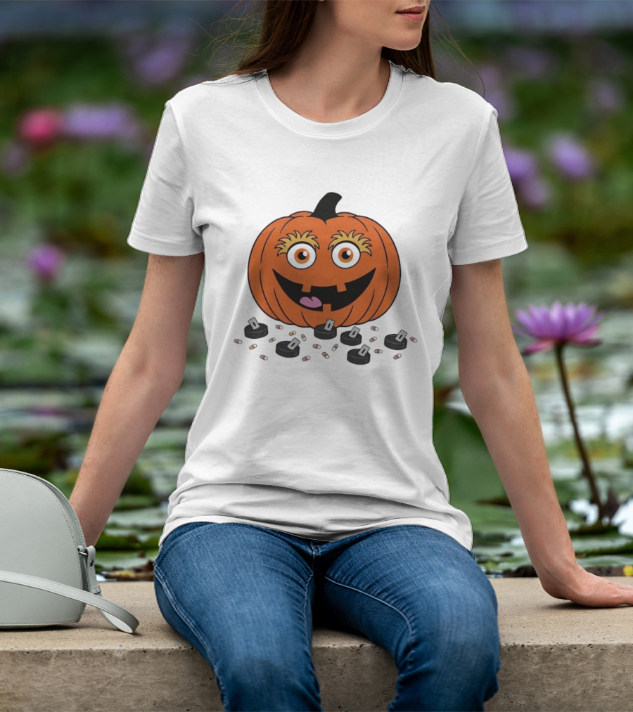 Gritty Philadelphia Flyers Pumpkin Halloween Jack O' Lantern Hockey T-Shirt