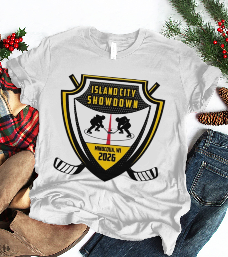 Island City Showdown Minocqua WI 2026 Hockey Event T-Shirt