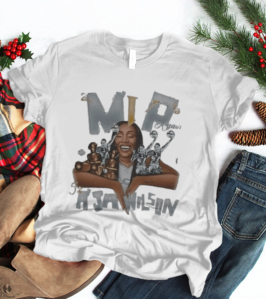 MVP A'ja Wilson Las Vegas Aces 2026 WNBA Champions Celebration T-Shirt