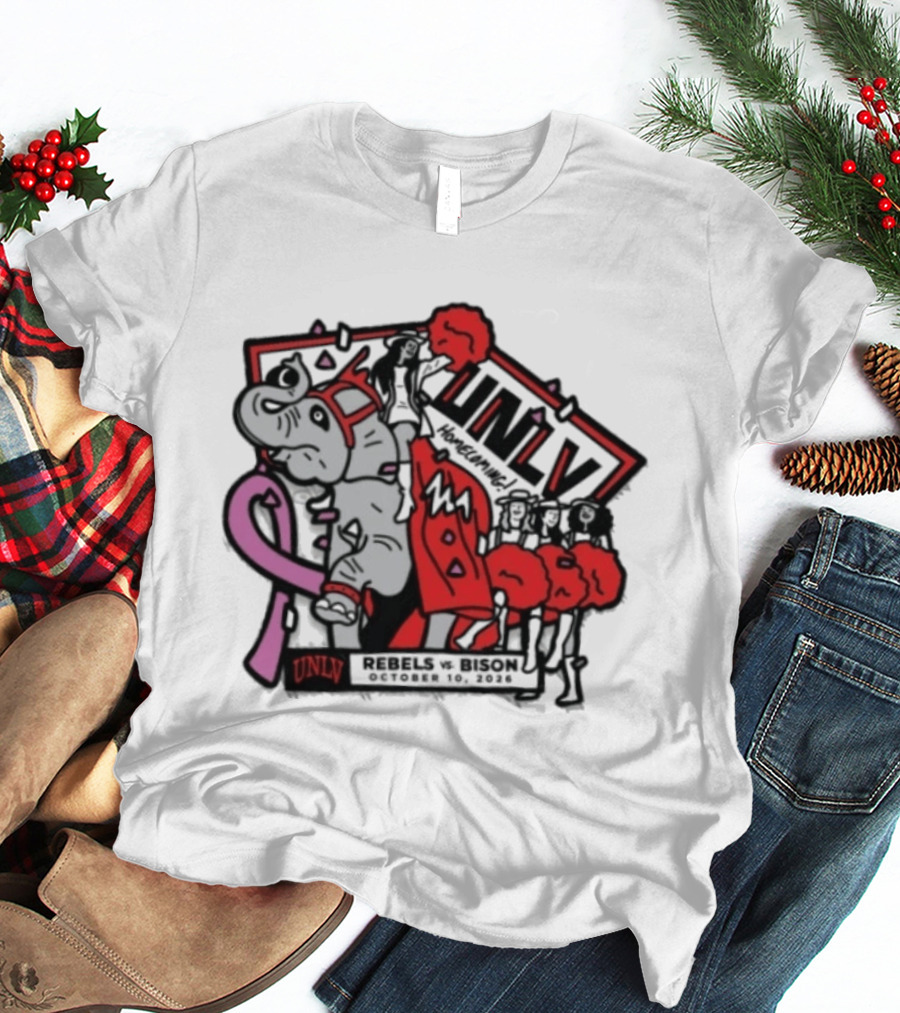 UNLV Rebels Vs Bison Homecoming October 10 2026 T-Shirt