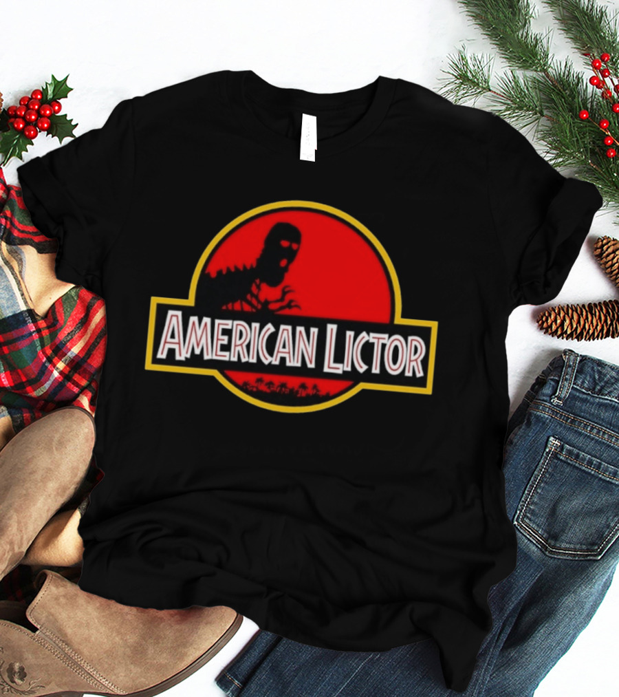 American Lictor Dinosaur Movie Jurassic T-Shirt