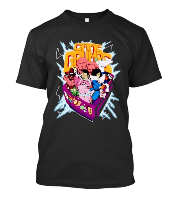 Game Grumps YouTube Gaming Retro Arcade Characters Explosion T-Shirt