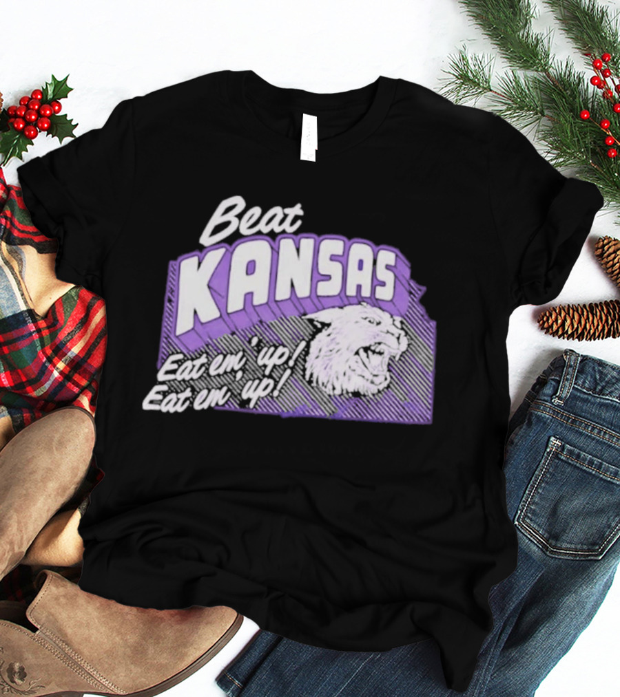 Beat Kansas Eat Em Up Eat Em Up Football Rivalry T-Shirt