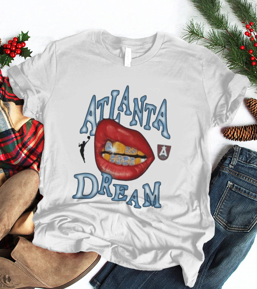 Atlanta Dream WNBA Basketball Lips T-Shirt