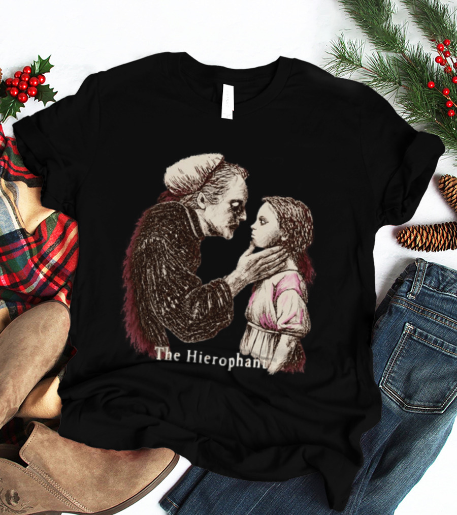 Hierophant Tarot Card Occult Esoteric Divination T-Shirt