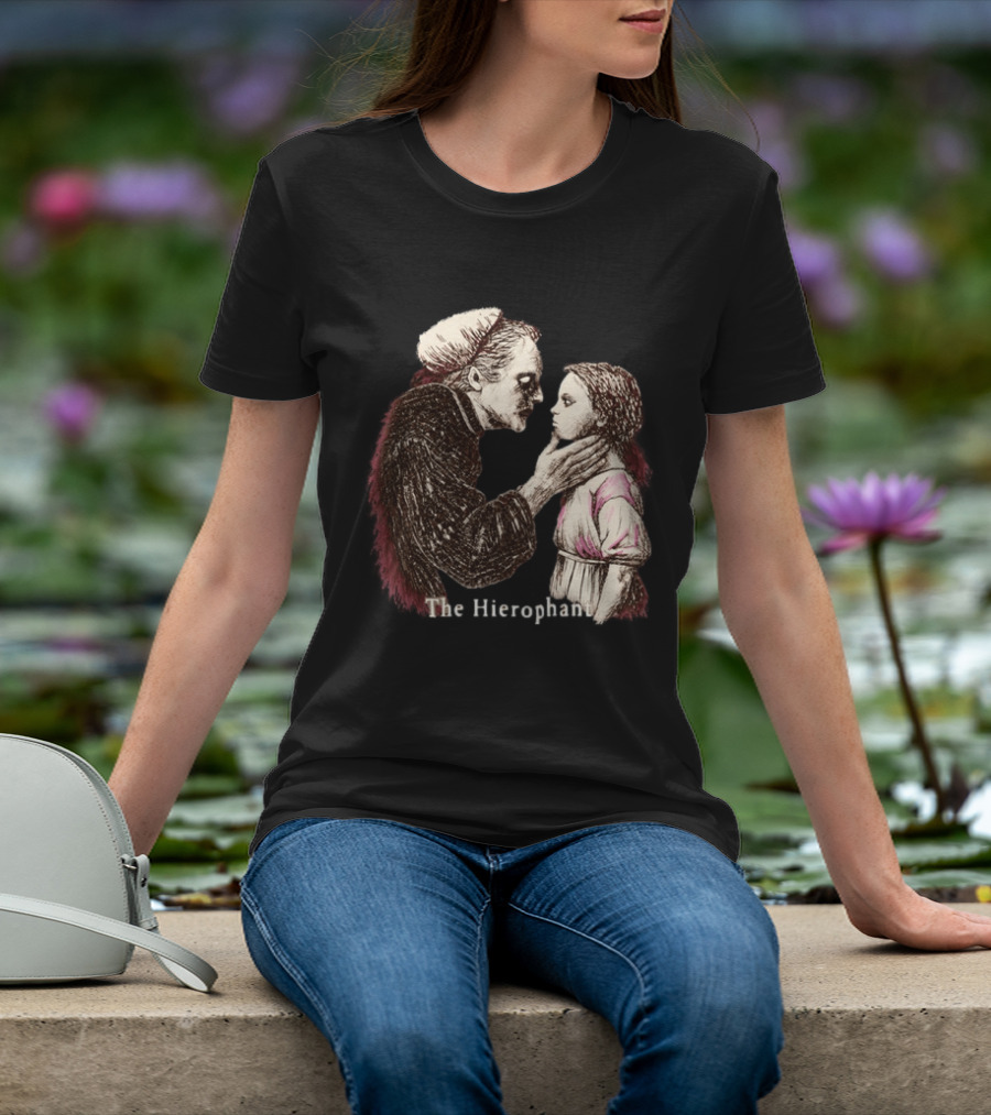 Hierophant Tarot Card Occult Esoteric Divination T-Shirt