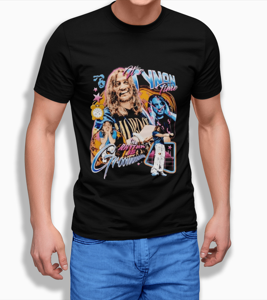 Tynan Time The Rhythm Is Groovinin And Star Retro Vibes T-Shirt