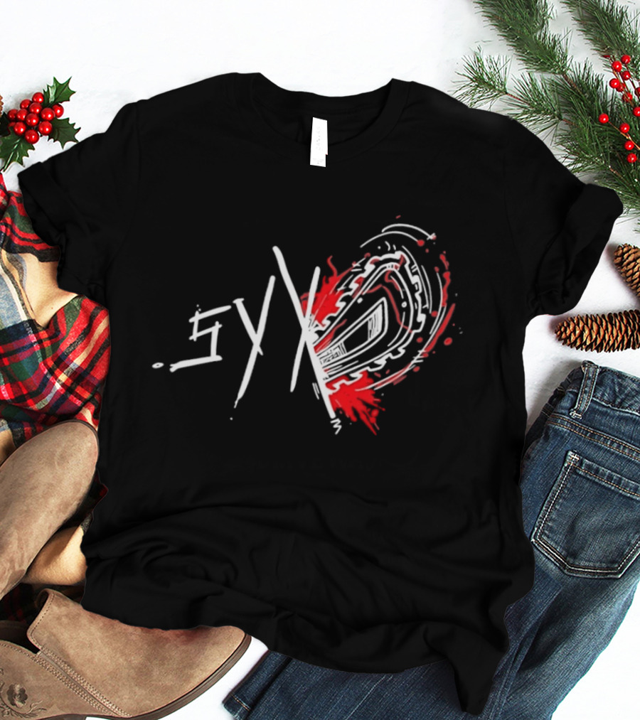 Syko Slasher Horror Chainsaw Edgy T-Shirt