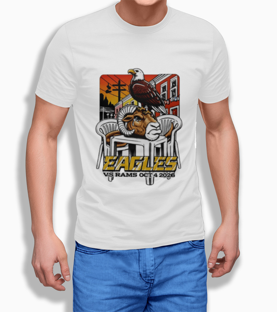 Eagles Vs Rams October 4 2026 Philadelphia Matchup T-Shirt