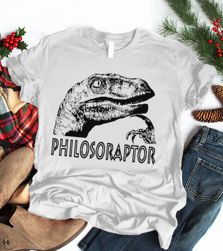 Philosoraptor Dinosaur Philosophy Meme T-Shirt