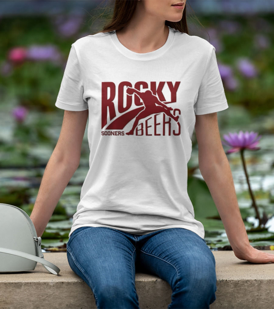 Rocky Beers Sooners Football Oklahoma Fan T-Shirt