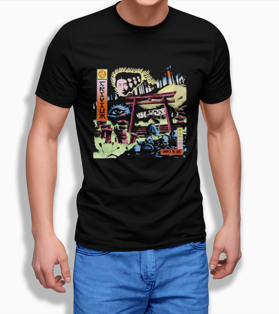 Trivium Crown In The Grave Heavy Metal Japanese Torii Gate Symbolism T-Shirt
