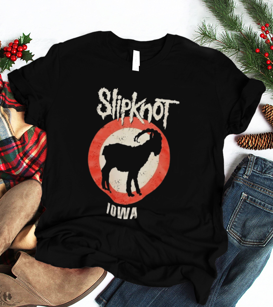 Slipknot Iowa Distressed Goat Heavy Metal T-Shirt