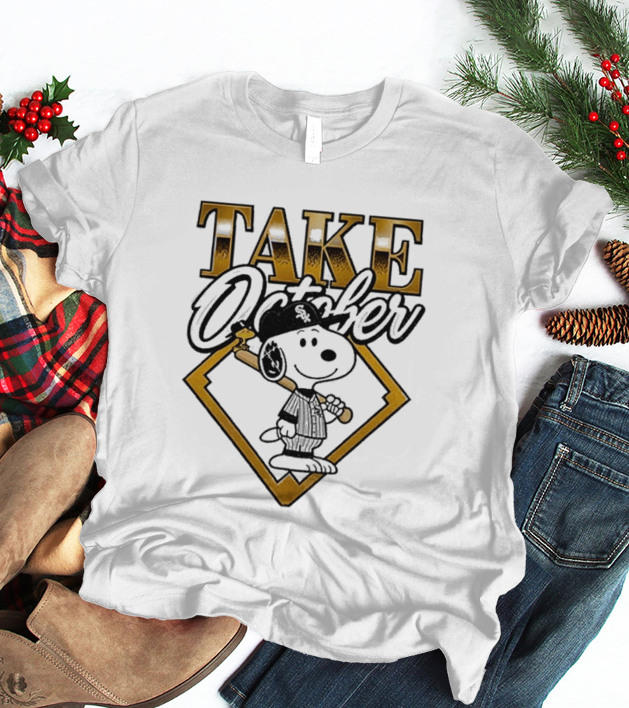 Snoopy Chicago White Sox Take October MLB Baseball T-Shirt