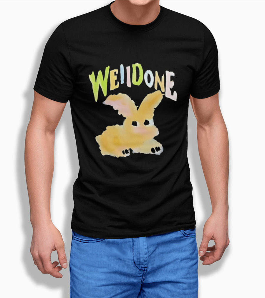 We11done Colorful Bunny Rabbit Fashion Playful Pastel Aesthetic T-Shirt
