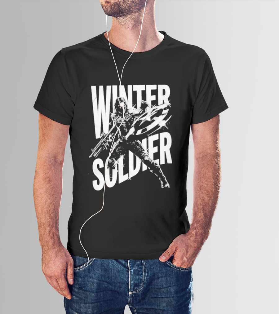 Winter Soldier Bucky Barnes Iconic Superhero T-Shirt