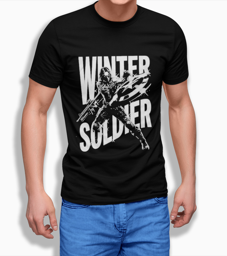 Winter Soldier Bucky Barnes Iconic Superhero T-Shirt