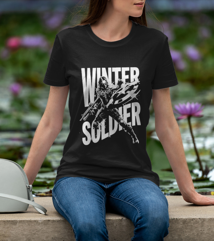 Winter Soldier Bucky Barnes Iconic Superhero T-Shirt