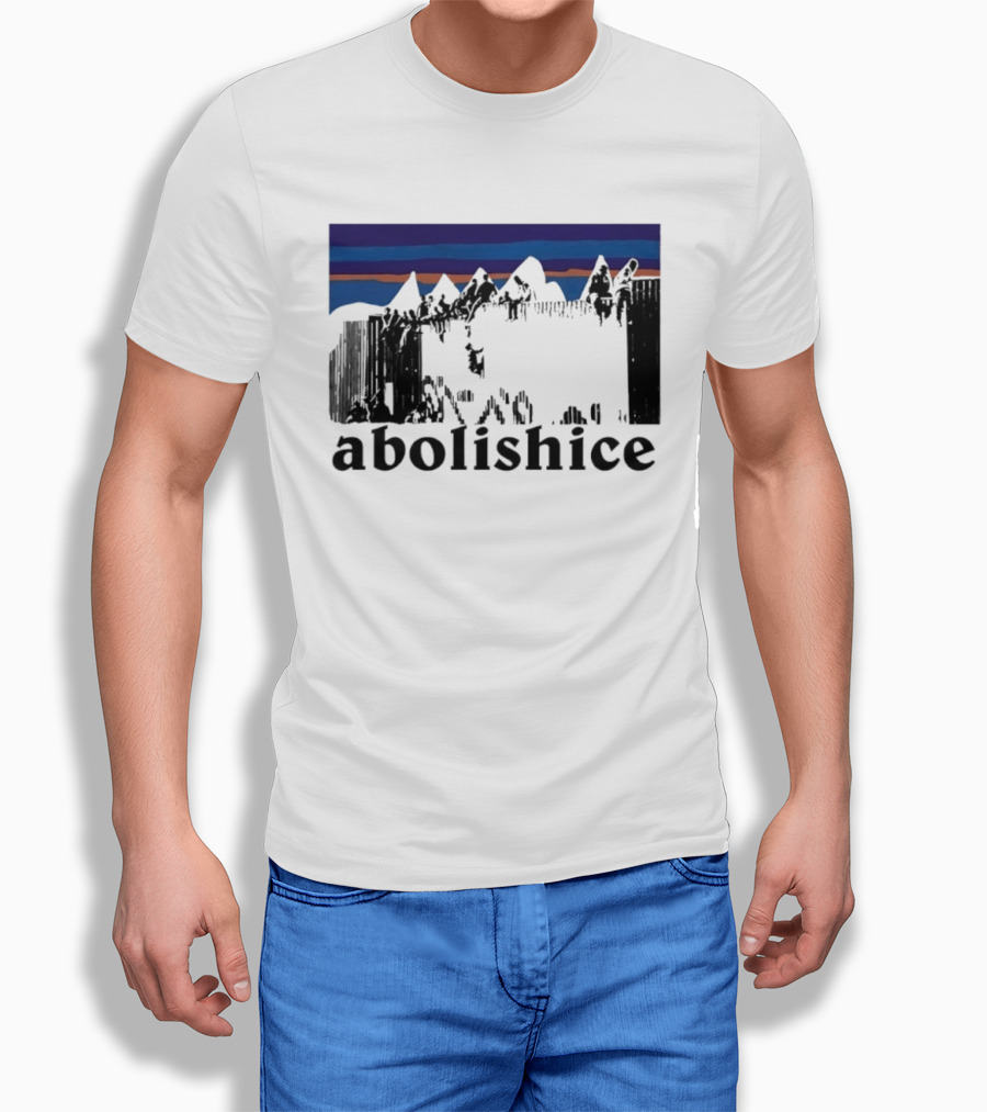 Abolish ICE Mountain Activism Scenic Protest T-Shirt