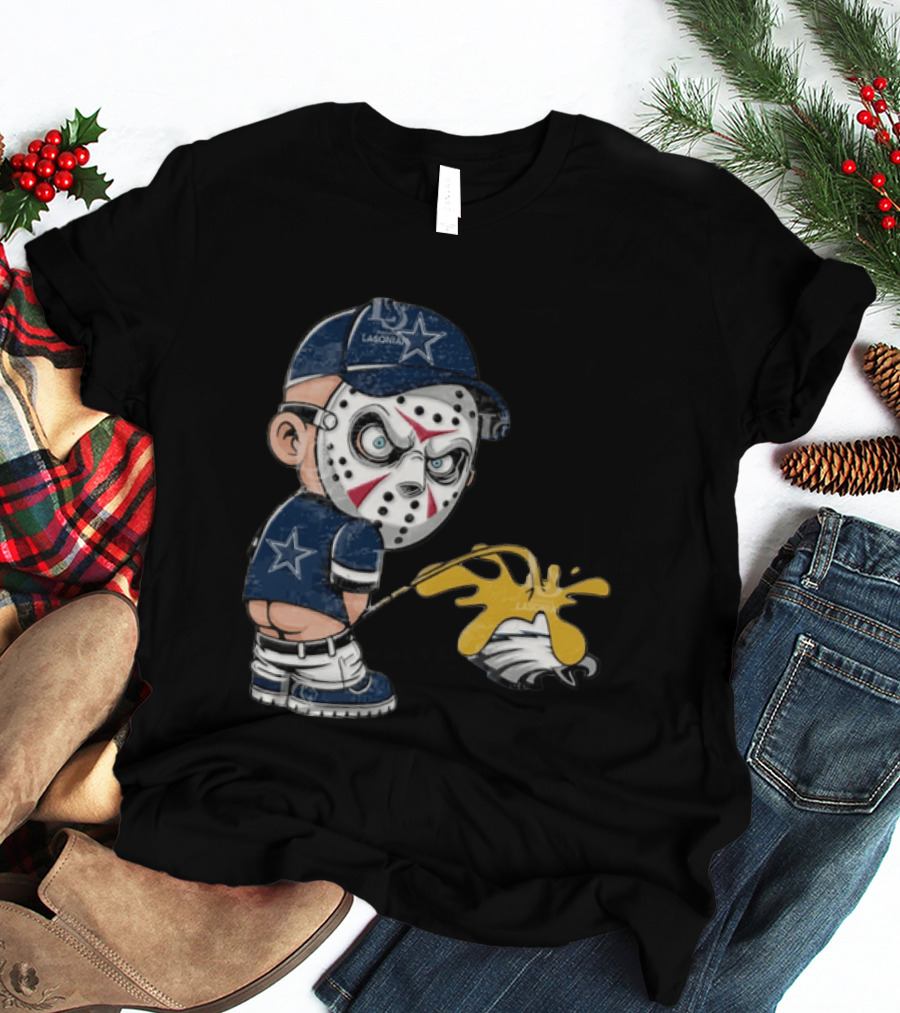 Dallas Cowboys Jason Voorhees Pissing On Philadelphia Eagles T-Shirt