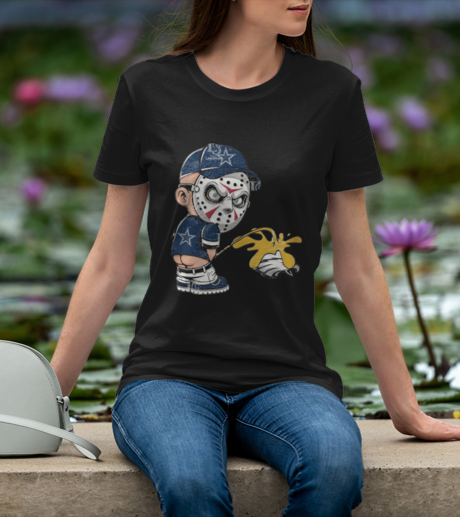 Dallas Cowboys Jason Voorhees Pissing On Philadelphia Eagles T-Shirt