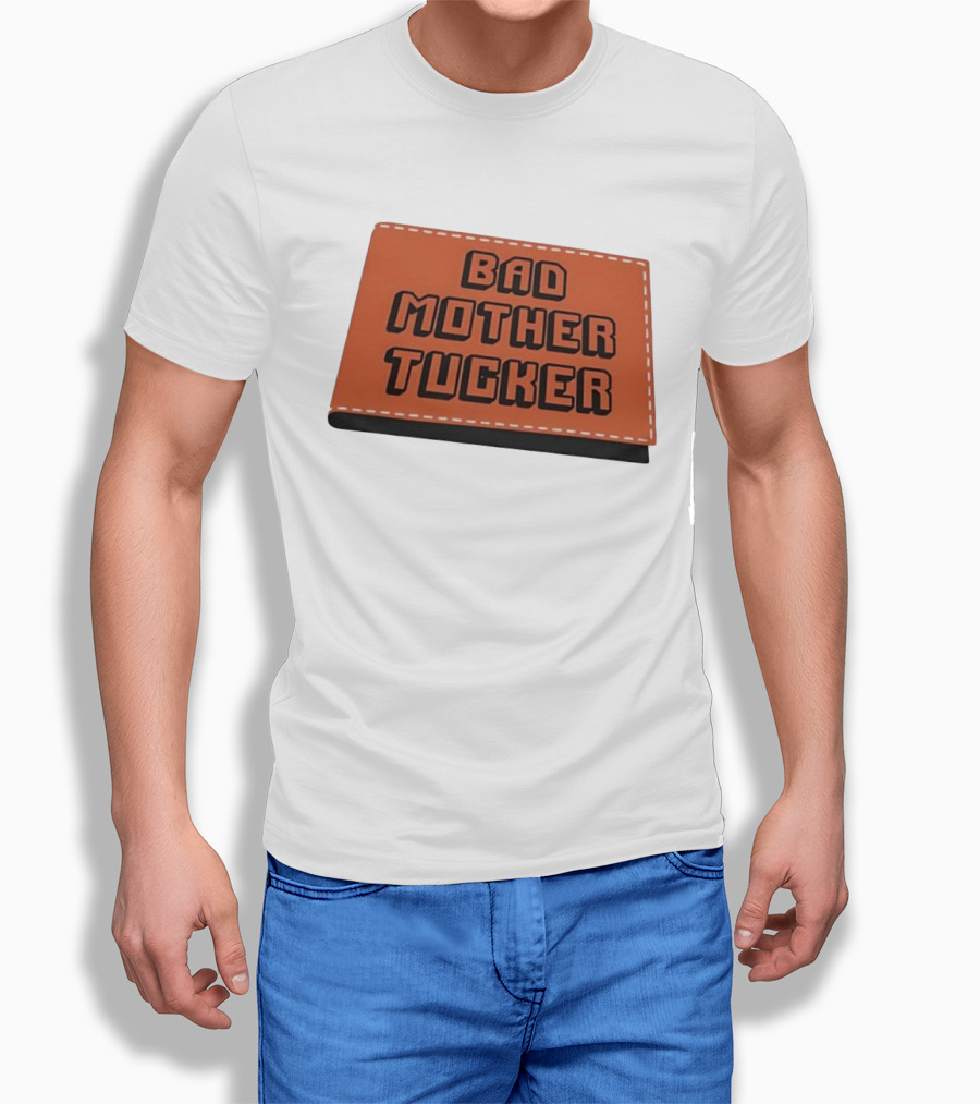 Bad Mother Tucker Bold Black Lettering Orange T-Shirt