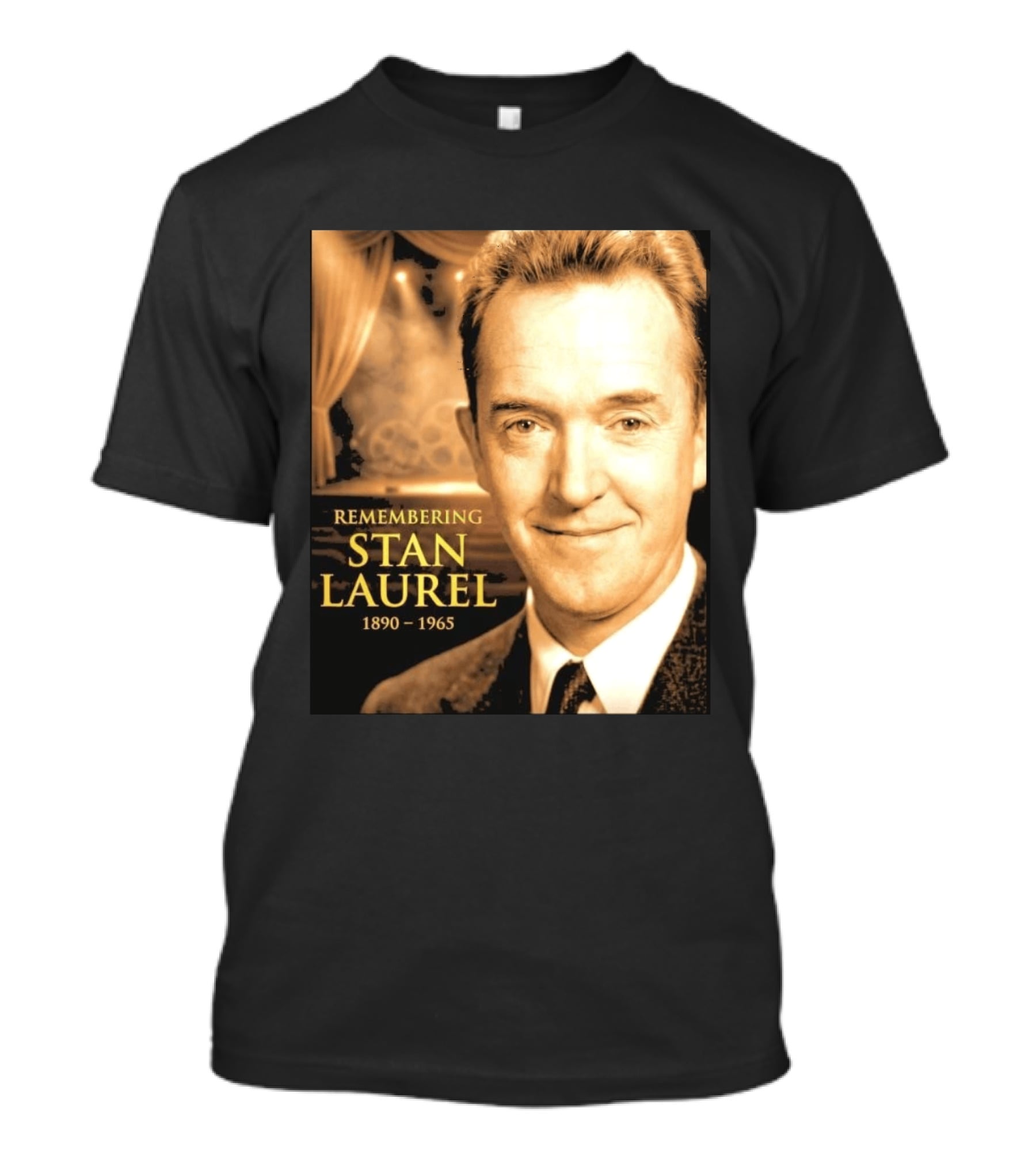 Remembering Stan Laurel 1890 1965 Vintage Theater T-Shirt