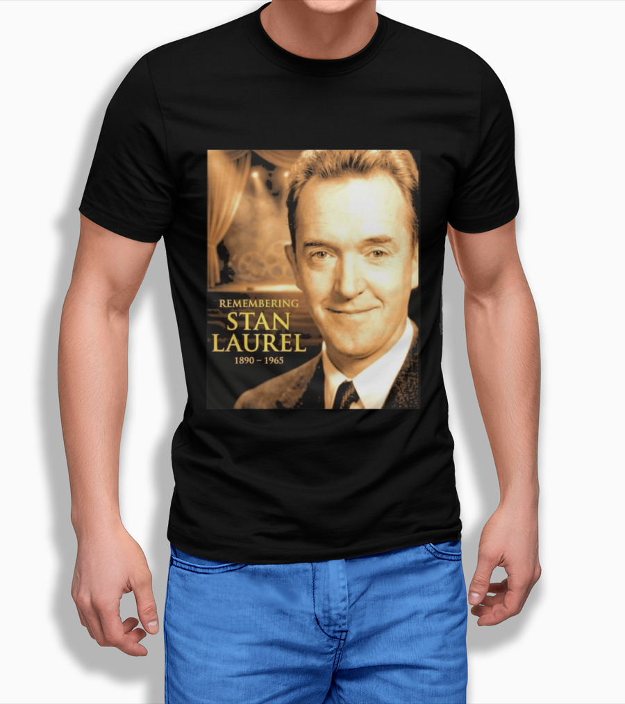 Remembering Stan Laurel 1890 1965 Vintage Theater T-Shirt