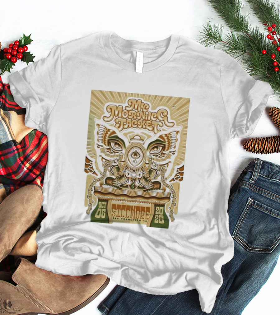 My Morning Jacket Fillmore San Francisco October 6 2026 Vintage Style Psychedelic T-Shirt