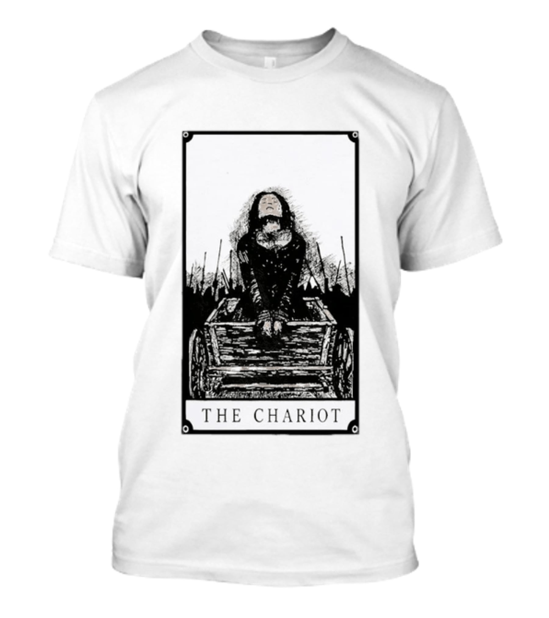 The Chariot Tarot Card Occult Divination Mystical Art Tarot Reading T-Shirt