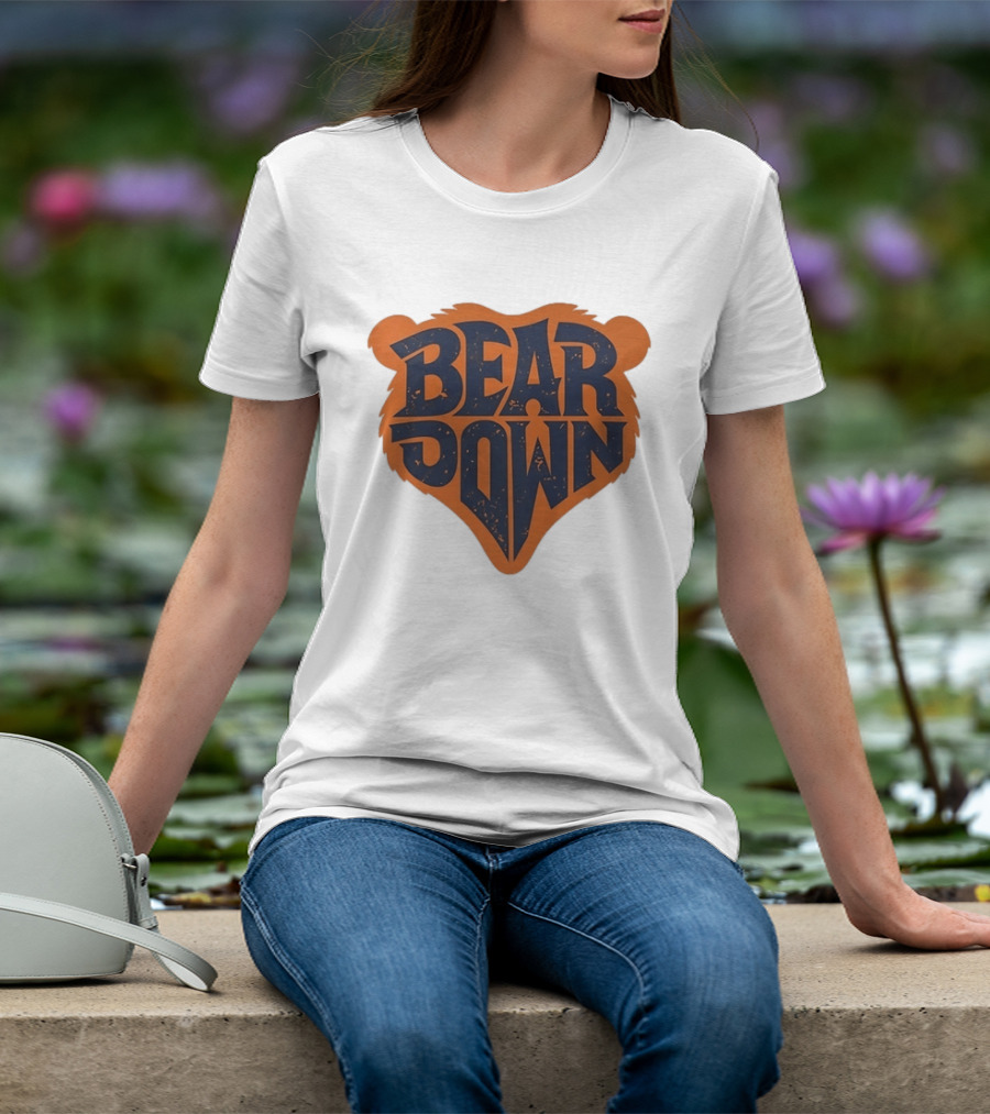 Chicago Bears Bear Down Distressed Vintage Sports Fan T-Shirt