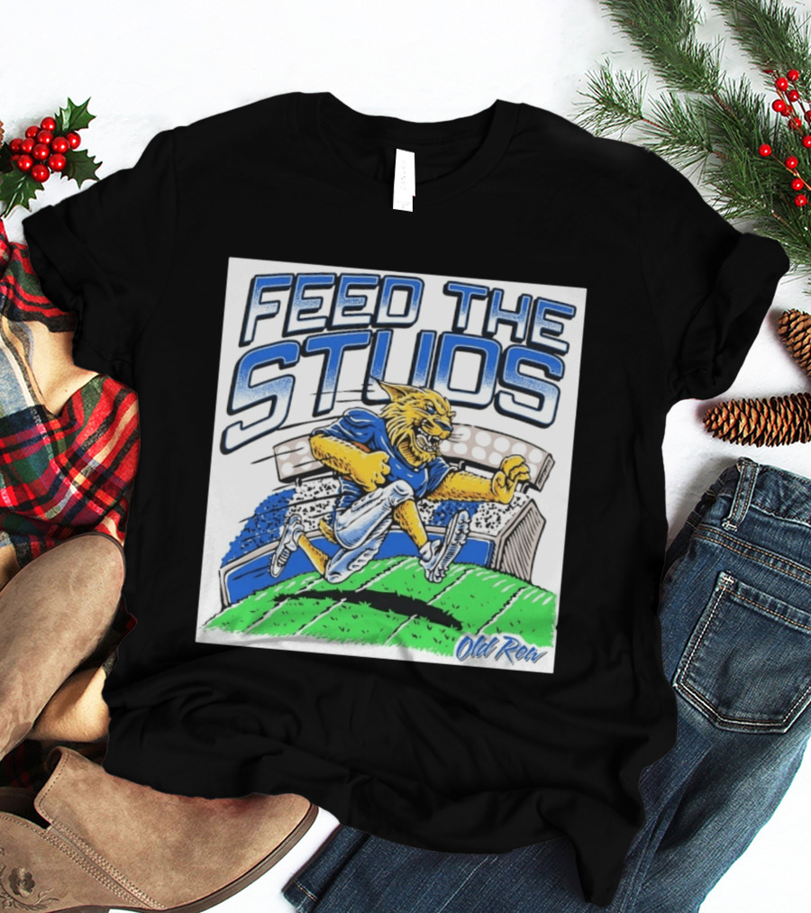 Feed The Studs Old Row Football Wildcat Stadium Run T-Shirt