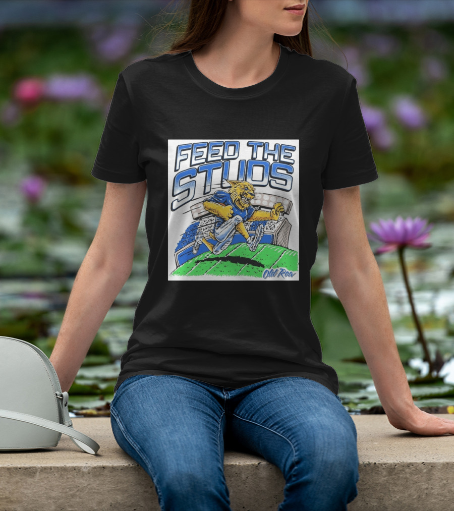 Feed The Studs Old Row Football Wildcat Stadium Run T-Shirt