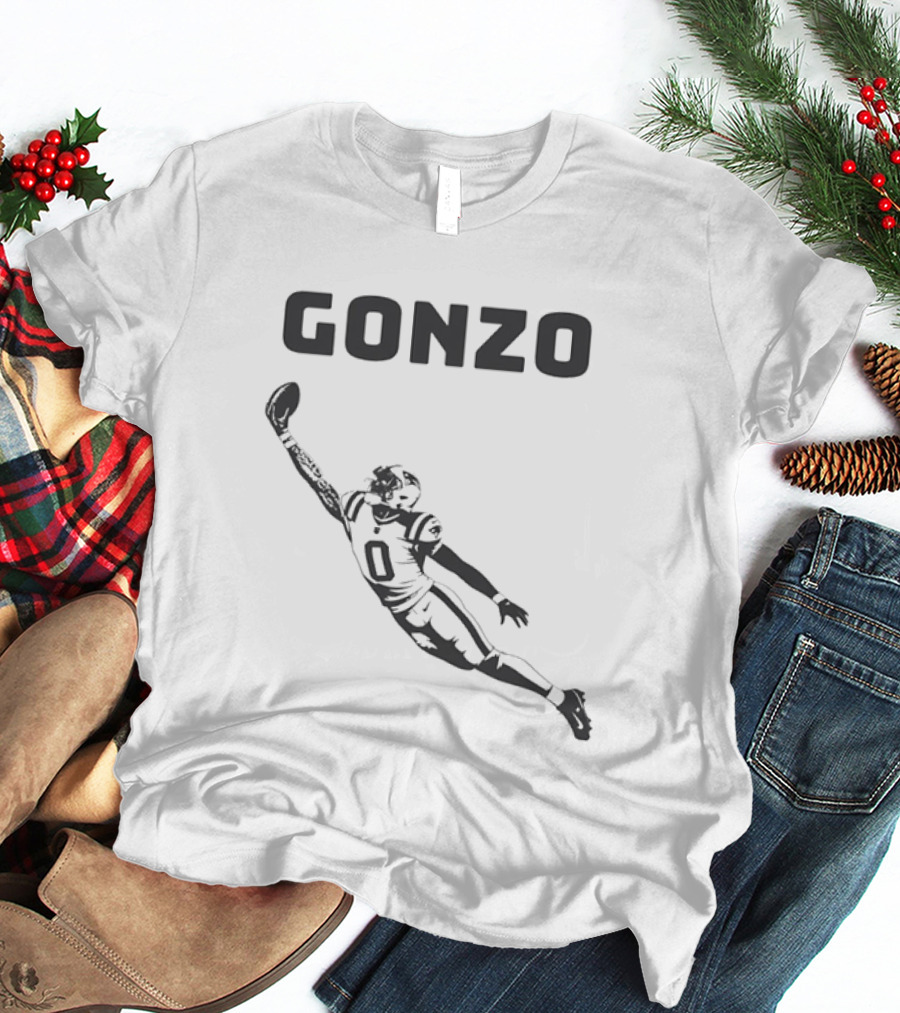 Gonzo Christian Gonzalez New England Patriots Number 0 T-Shirt