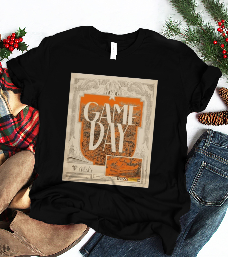 Tennessee Auburn Game Day Neyland Legacy Stadium Matchup T-Shirt