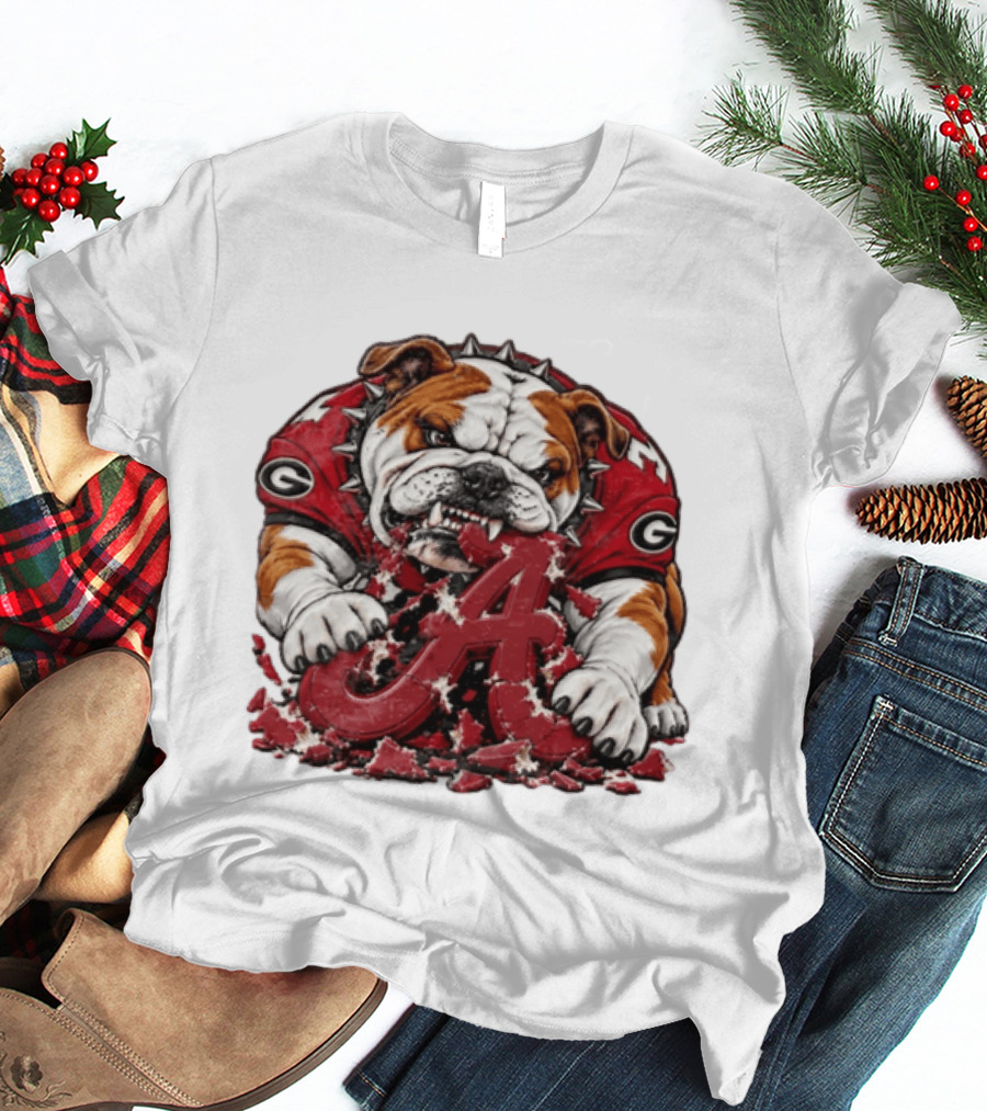 Georgia Bulldogs Crushing Alabama Crimson Tide Rivalry Showdown T-Shirt