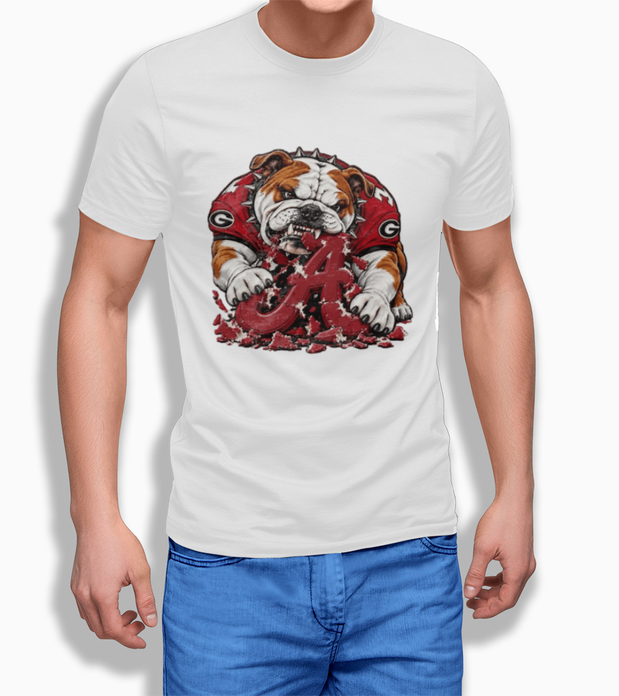 Georgia Bulldogs Crushing Alabama Crimson Tide Rivalry Showdown T-Shirt