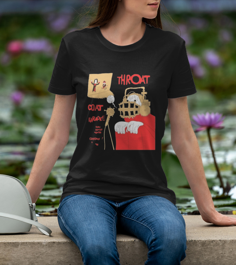 Throat Coat Karaoke Unique Style Danu Social House October 17 Fun T-Shirt