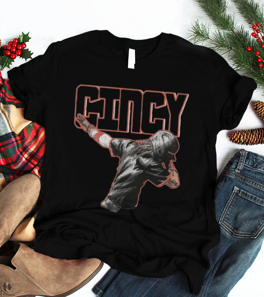Cincy Baseball Player Dabbing Cincinnati Sports Fan Gear T-Shirt