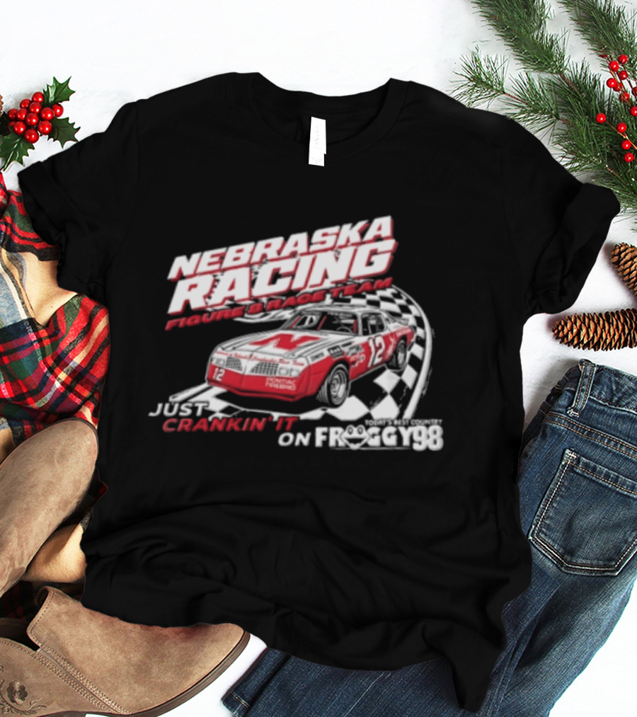 Nebraska Racing Future Track Team Daniel Kaelin Conor Connealy Crankin It On Froggy 98 T-Shirt